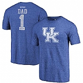 Kentucky Wildcats Fanatics Branded Royal Greatest Dad Tri Blend T-Shirt